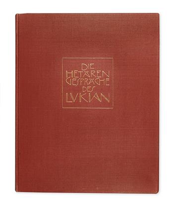(KLIMT, GUSTAV.) Lucian of Samosata. Hetaerengespraeche des Lukian.